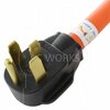 Ac Works 1.5FT 50A RV/ Range/ Generator 14-50 Plug to 6-50R 50A 250V Welder Adapter WD1450650-018